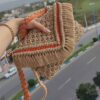 Sac bandoulière macramé tissé à la main pour femmes, modèle Maryam