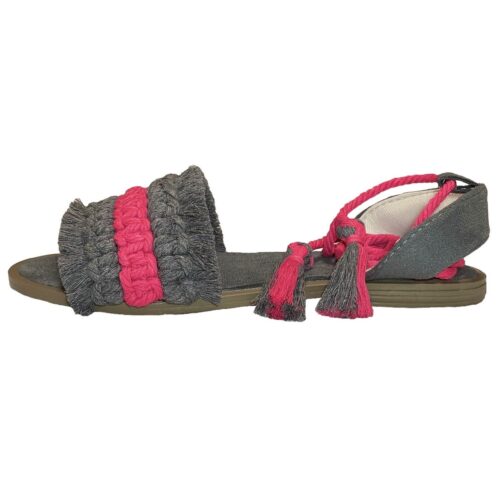Sandales Sling Back Plates Macramé Artisanales avec Design Boho