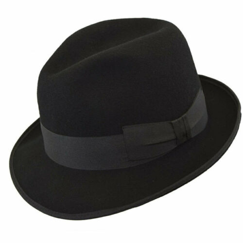 Chapeau pour Homme Noir – Mélange de Laine Classique