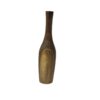 Vase à bourgeons décoratif minimaliste en bois massif naturel, fait main.