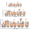 Autocollant mural pour chambre de bébé – Design train d’animaux