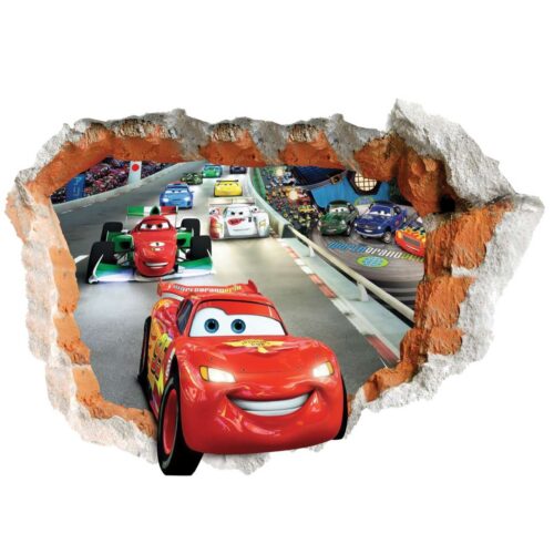Autocollant mural 3D pour chambre de bébé – Design Cars