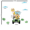 Autocollant mural pour chambre de bébé – Design voiture d’animaux