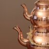 Théière Double en Cuivre Persan Martelée & Durable Nano Revêtue