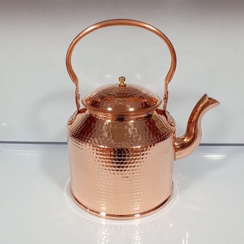 Bouilloire en cuivre persan durable pour cuisinière traditionnelle martelée Simin