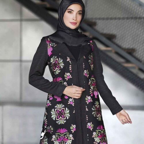 Manto persan brodé pour femmes modèle Fleur