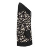 Manto persan brodé avec design floral pour femmes en noir