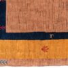 Tapis Gabbeh Persan en laine authentique tissé à la main dans le Fars, bordé