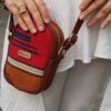 Sac bandoulière kilim avec design ethnique authentique