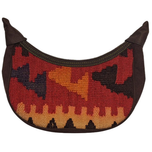 Sac bandoulière kilim avec design ethnique authentique, modèle Roya