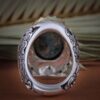 Bague Modèle Roi en Argent Persan avec Turquoise de Neyshabur pour Homme