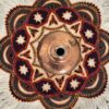 Nappe Persane Pateh à Kerman Art de Broderie Artisanale Mandala