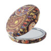 Miroir de poche avec design Paisley traditionnel à double face