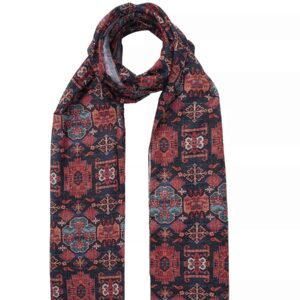 Châle Persan Imprimé pour Femme avec Motif Géométrique