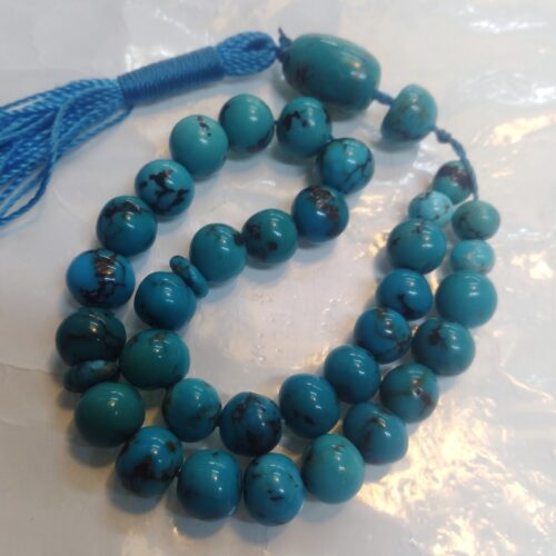 Chapelet turquoise de Neyshabur – 33 perles de prière