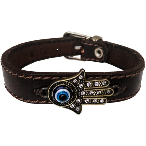 Bracelet en cuir persan – Motif Œil Turc