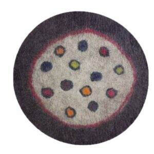 Tapis en feutre de laine persan 100% naturel et fait main Baqer
