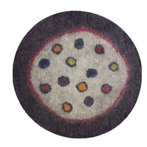 Tapis en feutre de laine persan 100% naturel et fait main Baqer