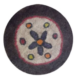 Tapis en feutre de laine persan 100% naturel et fait main Yazdan
