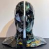 Serre-livres décoratif design tête humaine – adapté pour intérieurs artistiques