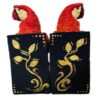 Decorative Bookend with Sculpture in Parrot Design
