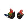 Decorative Bookend with Sculpture in Parrot Design