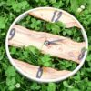 Horloge Murale en Bois Rustique Artisanale Modèle Cyrus