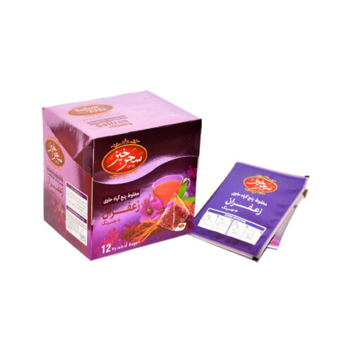 Saharkhiz Mélange de Thé Herbal au Safran et Ginseng – Pack de 12 (5 paquets)