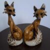 Ensemble de 2 figurines décoratives de renard - Art réaliste de créature