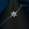 Bracelet en Argent avec Design Œil Malin pour Femmes
