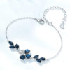 Bracelet en Argent avec Petit Design Fleur pour Femmes