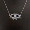 Collier en Argent avec Motif Œil Protecteur pour Femme