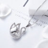 Collier en Argent avec Motif Cygne pour Femme