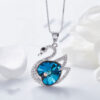 Collier en Argent avec Motif Cygne pour Femme