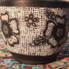 Set Mortier et Pilon en Pierre Élégamment Fabriqué à la Main avec Motif de Fleur