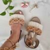 Sandales à Lanières Macramé Sling Back Artisanales Modèle ADN