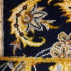 Tapis Persan Vintage Patchwork Noué à la Main Noir