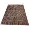 Tapis Persan Vintage Patchwork Noué à la Main Géométrique Paisley