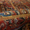 Tapis Persan Vintage Patchwork Noué à la Main Magenta
