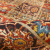 Tapis Persan Vintage Patchwork Noué à la Main Marron Foncé