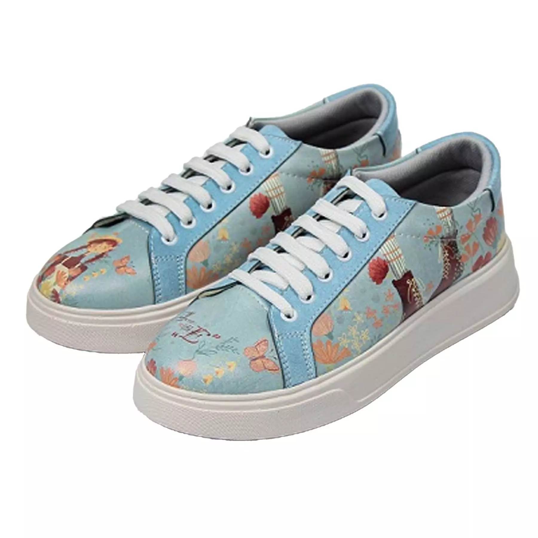 Baskets Imprimé Graffiti - Chaussures Casual Chic pour Femmes Modèle Anne Shirley