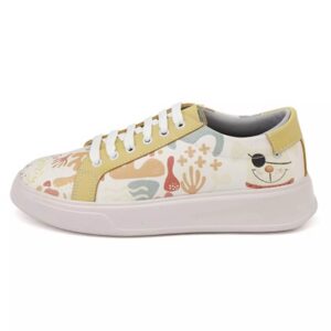 Baskets Imprimé Graffiti – Chaussures Casual Chic pour Femmes Modèle Dogi