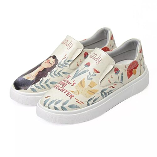 Baskets Imprimé Graffiti – Chaussures Casual Chic pour Femmes Modèle Shahrzad