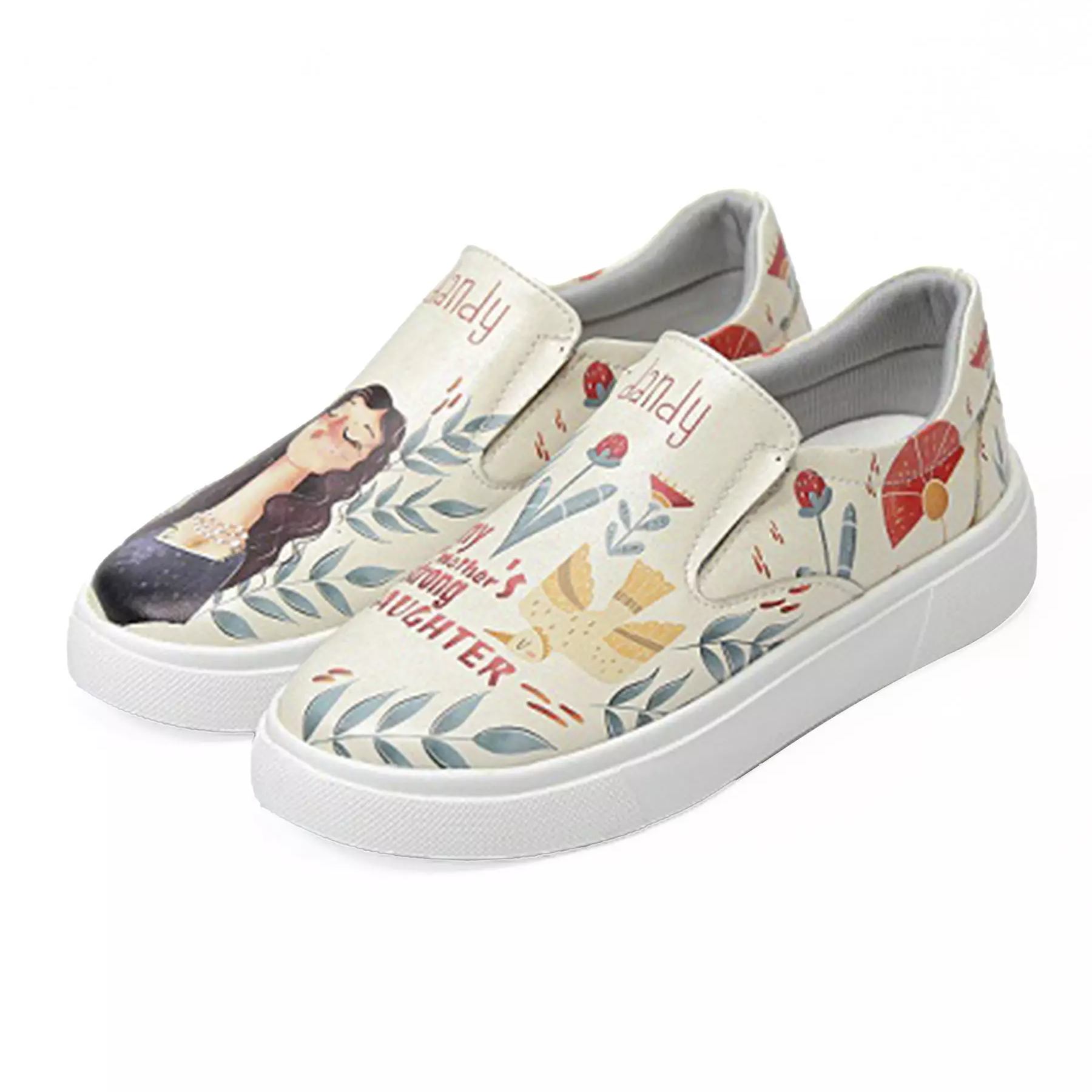 Baskets Imprimé Graffiti - Chaussures Casual Chic pour Femmes Modèle Shahrzad