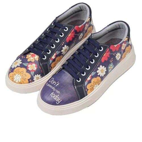 Baskets Imprimé Graffiti – Chaussures Casual Chic pour Femmes Modèle Sophia