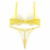 Ensemble de lingerie pour femmes soutien-gorge en dentelle & string Guipure