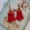 Boucles d'oreilles en macramé faites à la main pour femmes, modèle Maryam