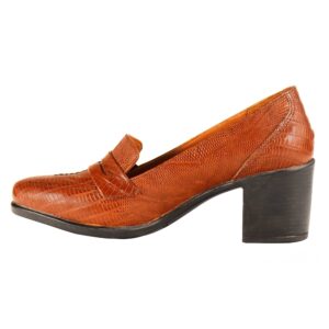 Chaussures à Talons en Cuir Naturel pour Femmes pour le Bureau