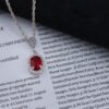 Ensemble de bijoux en argent rhodié pour femmes avec pierre précieuse quartz