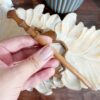 Bâtonnet de cheveux en bois pour Femmes fait main avec Design Carte de l'Iran